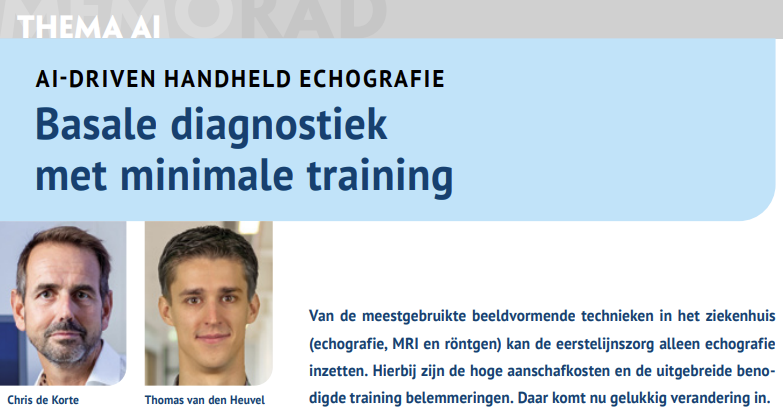 More and more attention for AI-driven handheld echo